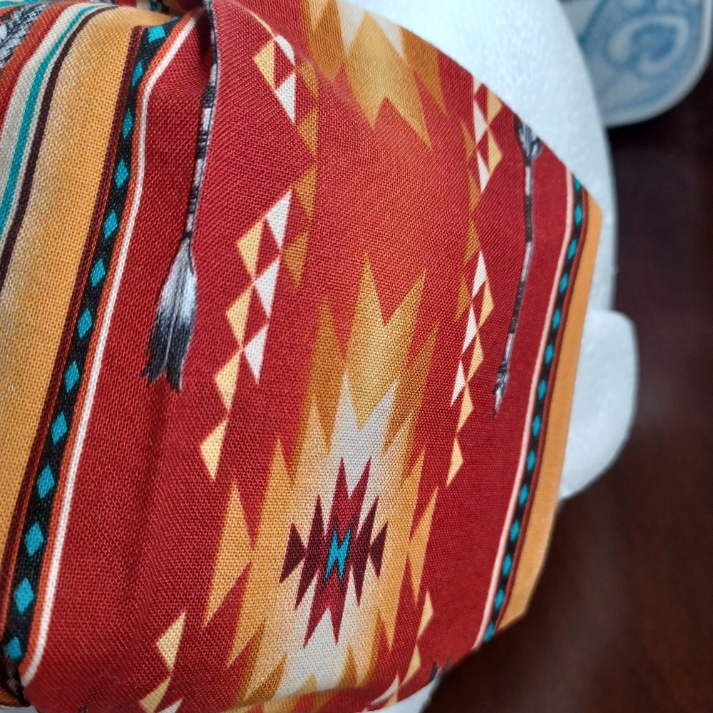Men's Aztec Boho Tribal Western Motif Cotton Facemask - Picture 1 of 4